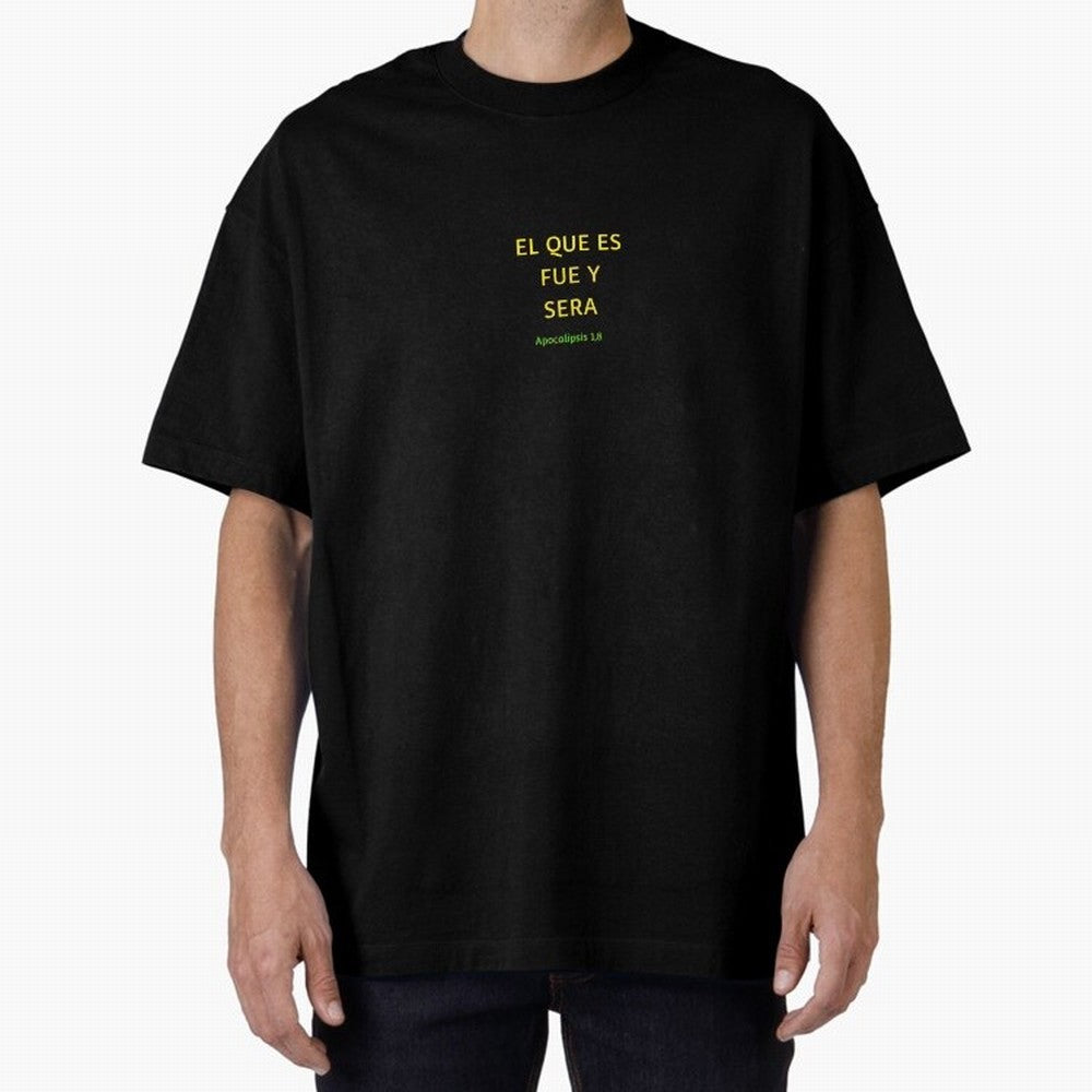El que es, fue y ser¨¢ ¨C Apocalipsis 1,8 Oversized T-Shirt Embrace FIFA World Cup 2026 with Mbappe and Neymar, Spain Energy, Sports Nostalgia, International Competition, Famous Players and Unforgettable Victories; Made for Collectors Who Enjoy