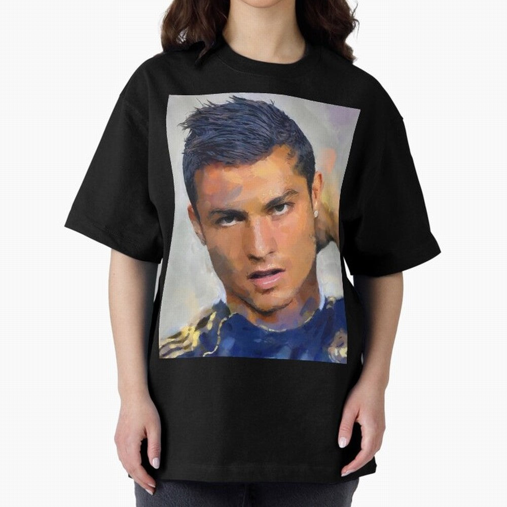 Cristiano Oversized T-Shirt Discover Match Day Hype around FIFA World Cup 2026 USA Canada Mexico, Neymar, Germany, Soccer Culture, Superstar Moments, National Team Dreams and Competitive Fire; Ideal for Passionate Fans Who Love Underdog Stories,