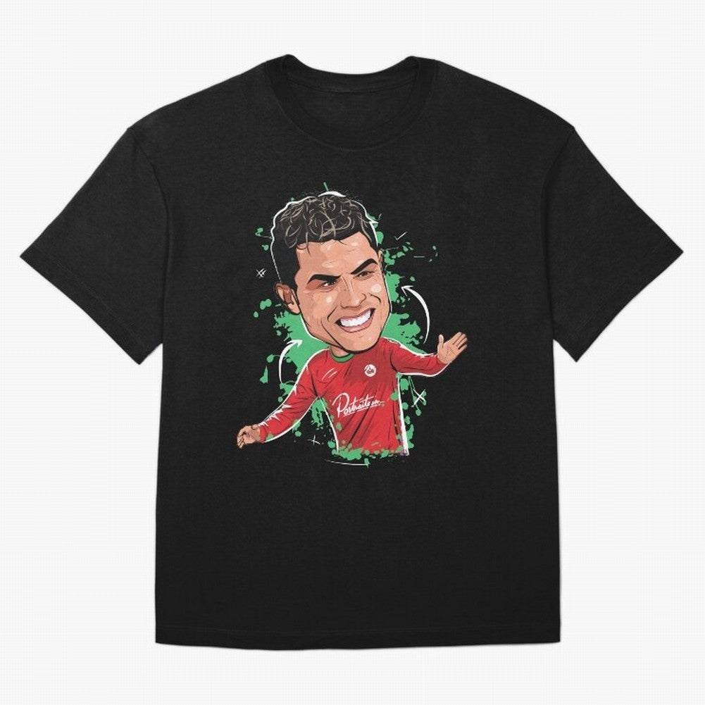 Cristiano Oversized T-Shirt Show Your Tournament Heart for FIFA World Cup 2026 USA Canada Mexico for Fans of CR7 and Messi and France and Portugal, Bringing Stadium Chants, National Pride, Trophy Dreams and Unforgettable Football Memories; Ideal