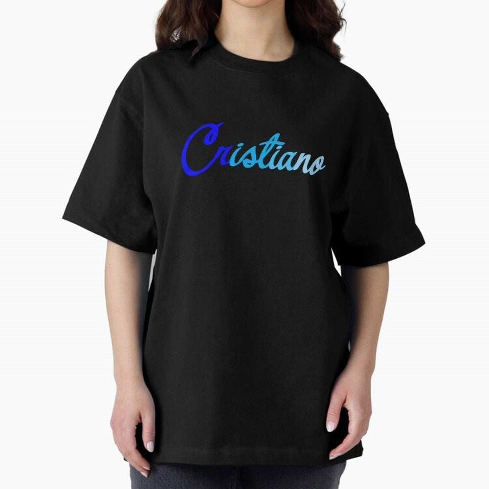 Cristiano Oversized T-Shirt Discover Match Day Hype around FIFA World Cup 2026 USA Canada Mexico, CR7, England, Stadium Chants, National Pride, Trophy Dreams and Unforgettable Football Memories; Ideal for Football Dads, Football Moms, Friends,