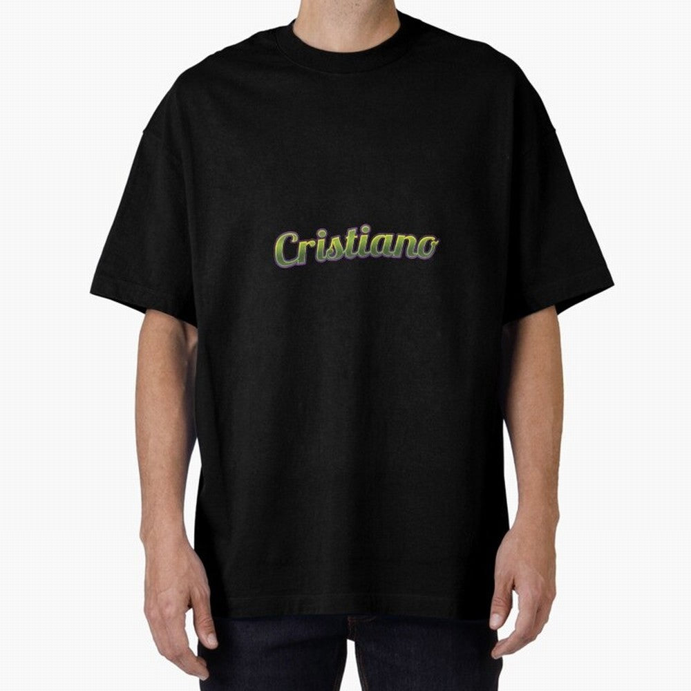 Cristiano Oversized T-Shirt Represent Fans Who Live for the FIFA World Cup 2026 Group Stage Journey through Messi, Neymar and Mbappe Highlights, France Pride, Soccer Culture, Superstar Moments, National Team Dreams and Competitive Fire; Ideal for
