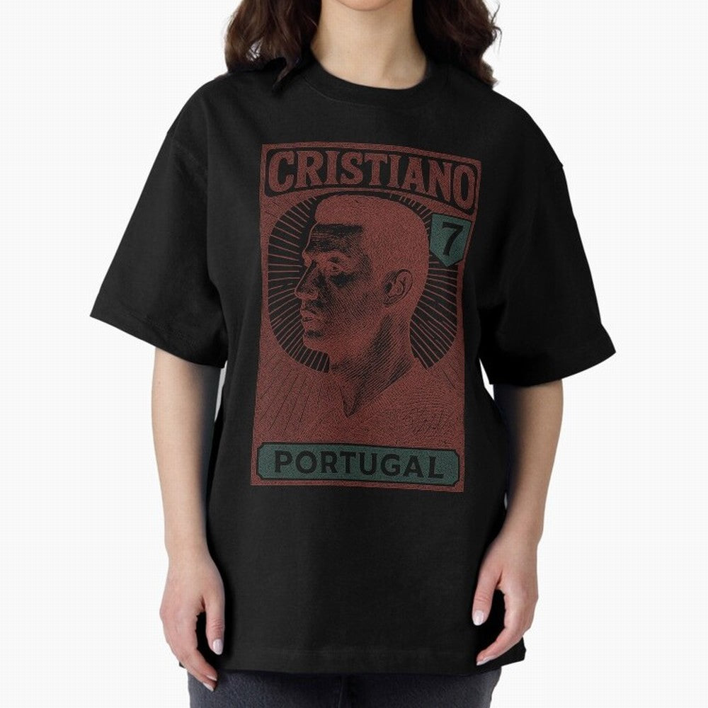 CRISTIANO Oversized T-Shirt Turn Every Weekend Toward FIFA World Cup 2026 USA Canada Mexico Spirit, with Germany, Haaland and Mbappe, Worldwide Fan Energy, Dramatic Goals, Stadium Lights and Championship Celebrations; Created for Match Day Parties,