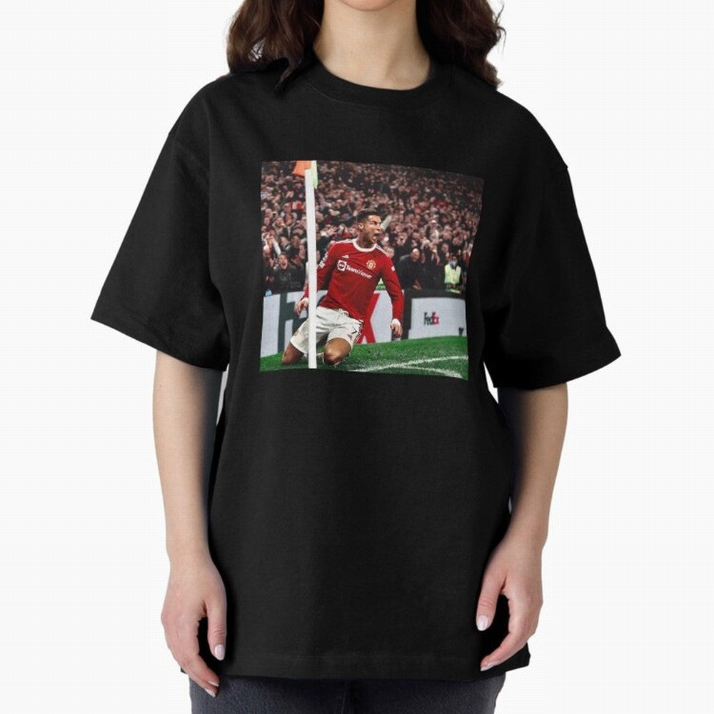 Cristiano Oversized T-Shirt Feel the Roar of Match Day Hype around FIFA World Cup 2026, CR7, Portugal, Match Day Excitement, Supporter Culture, Golden Goals and Global Football Passion; Ideal for Passionate Fans Who Love Underdog Stories, Superstar