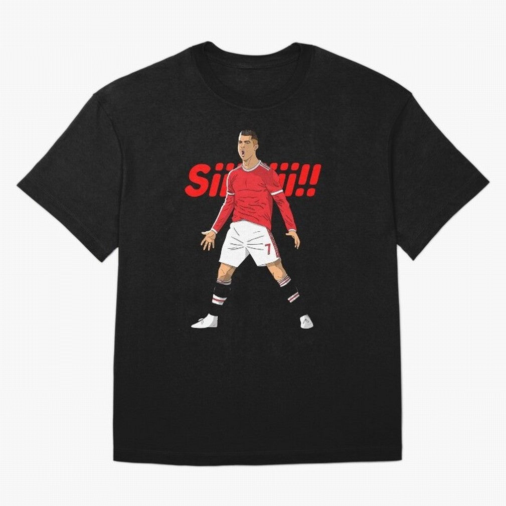 CR7 Siiiii!, Cristiano Ronaldo's trademark goal celebration Oversized T-Shirt Bring World Football Passion into FIFA World Cup 2026 USA Canada Mexico Spirit, Inspired by France, Messi, Championship Spirit, Famous Goals, Roaring Crowds and