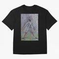Cristiano Ronaldo - Portrait 2 Oversized T-Shirt Represent Global Football Passion for FIFA World Cup 2026, Connected to Haaland and Mbappe, Argentina and Brazil, Football Festival Excitement, Trophy Ambitions, Country Rivalries and Star Player