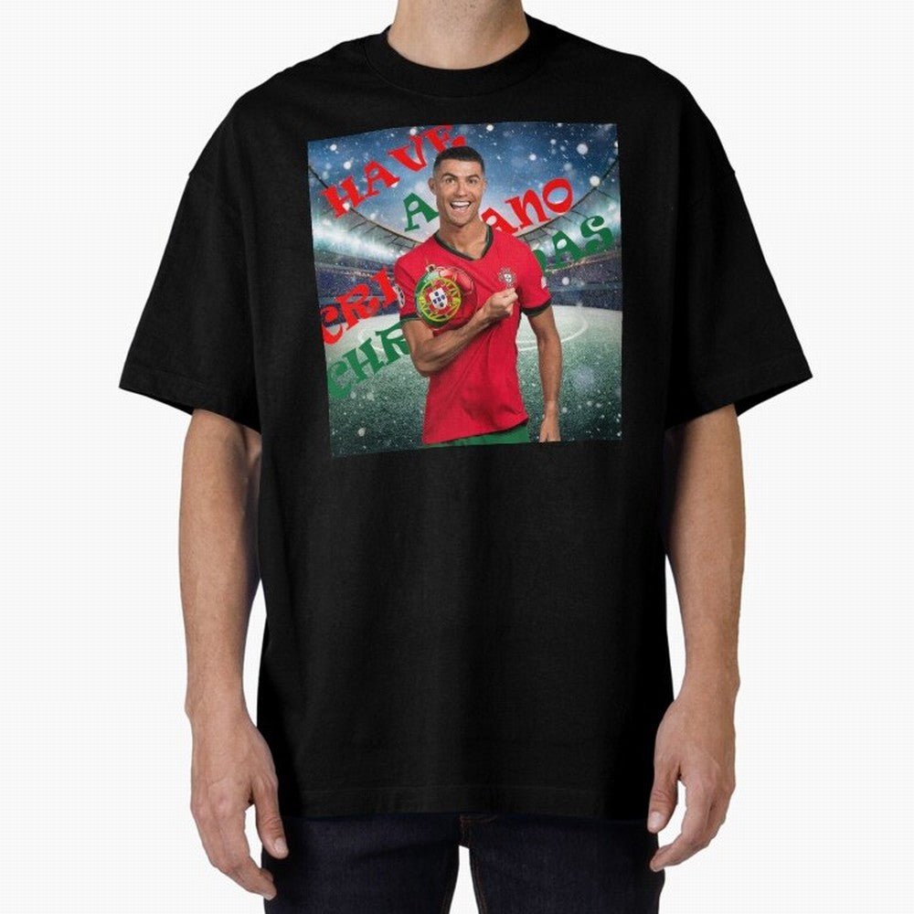 Have a Cristiano Christmas Oversized T-Shirt Celebrate Golden Goal Energy in FIFA World Cup 2026 for Fans of Messi, CR7 and Mbappe and Spain and Netherlands, Bringing Match Day Excitement, Supporter Culture, Golden Goals and Global Football