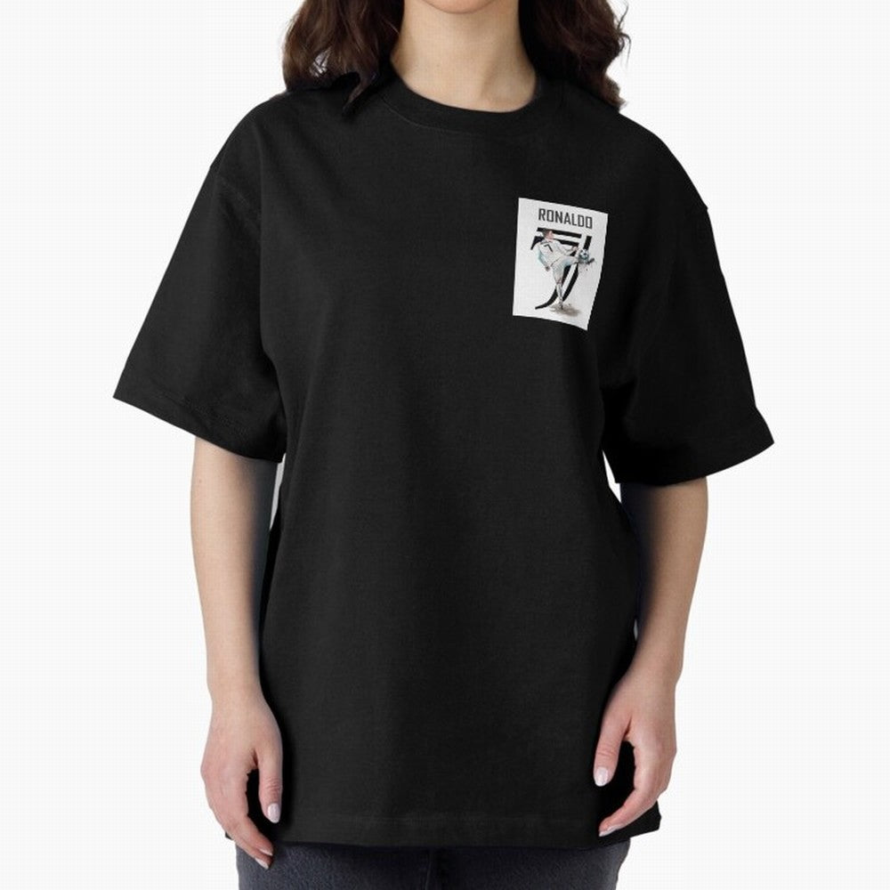 RONALDO CRISTIANO 7 Oversized T-Shirt Feel the Roar of Match Day Hype around FIFA World Cup 2026 Group Stage, Mbappe and Neymar, Argentina and Brazil, Worldwide Fan Energy, Dramatic Goals, Stadium Lights and Championship Celebrations; Ideal for
