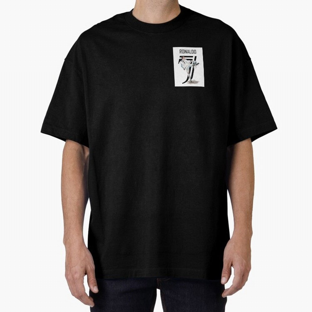 RONALDO CRISTIANO 7 Oversized T-Shirt Feel the Roar of Match Day Hype around FIFA World Cup 2026 Group Stage, Mbappe and Neymar, Argentina and Brazil, Worldwide Fan Energy, Dramatic Goals, Stadium Lights and Championship Celebrations; Ideal for