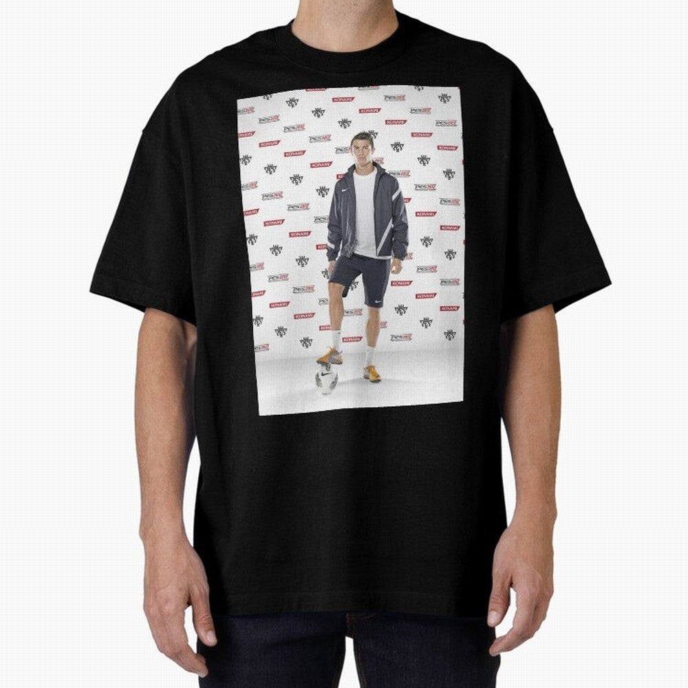 sport cristiano ronaldo football Oversized T-Shirt Enjoy FIFA World Cup 2026 Spirit, Connected to Brazil, Cristiano Ronaldo, Global Supporter Spirit, Legendary Goals, National Colors and Tournament Celebration; Ideal for Football Dads, Football