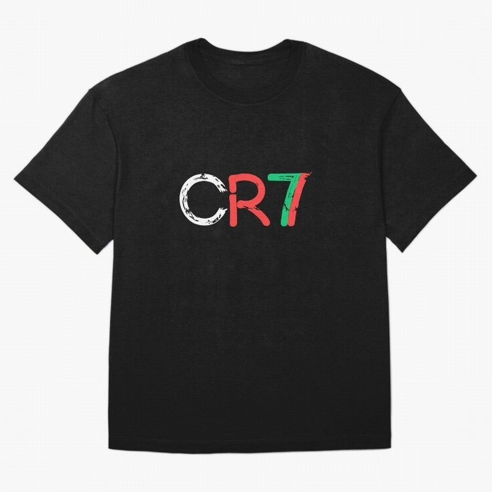 CR7 Cristiano Ronaldo Design Oversized T-Shirt Turn Up for the FIFA World Cup 2026 Journey through CR7 and Messi Highlights, Portugal Pride, Classic Soccer Heritage, Championship Pressure, Fan Loyalty and International Pride; Great for Supporters
