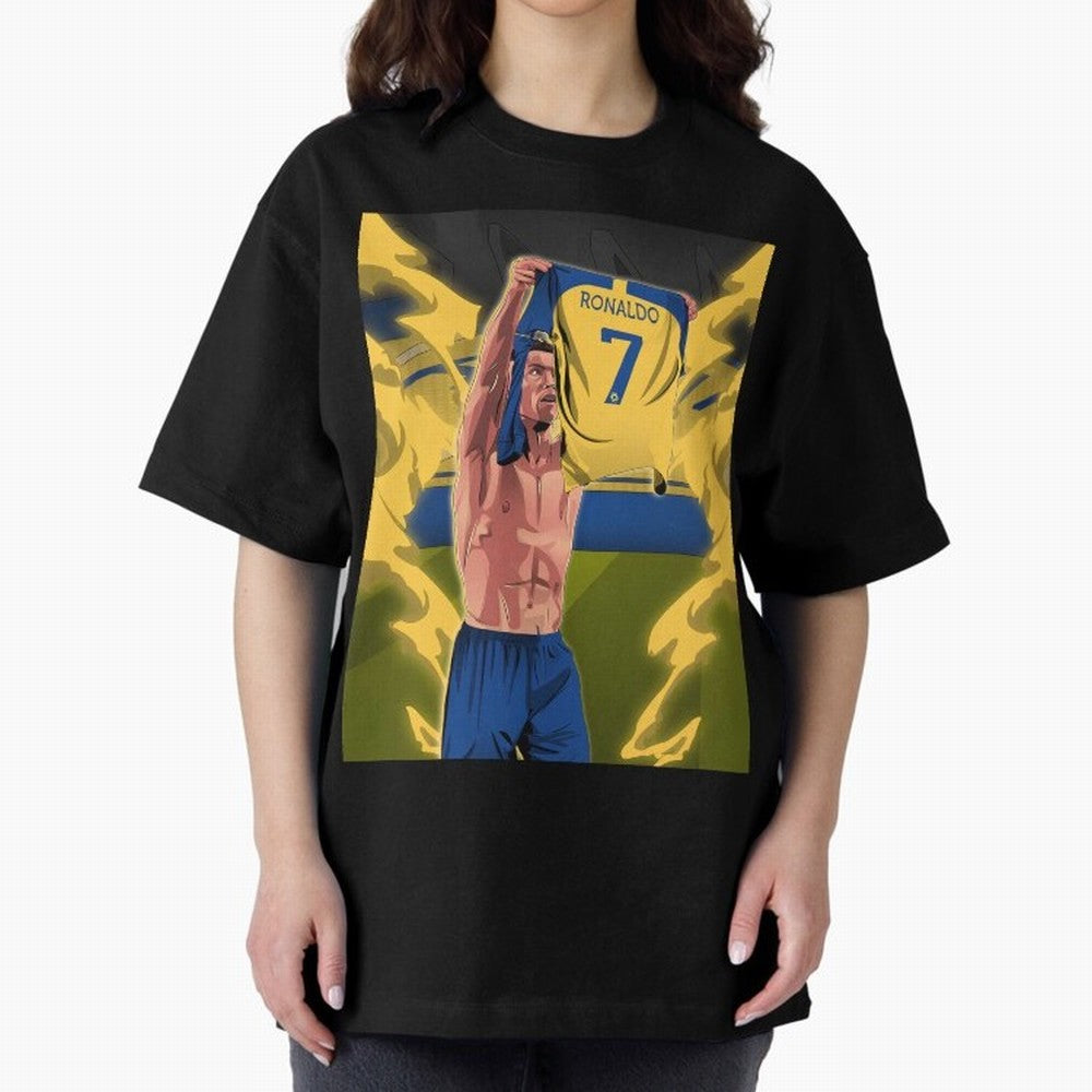 aksi copot kaos selebrasi Oversized T-Shirt Get Ready for FIFA World Cup 2026 for Fans of Haaland and Mbappe and Argentina and Brazil, Bringing Classic Soccer Heritage, Championship Pressure, Fan Loyalty and International Pride; Ideal for