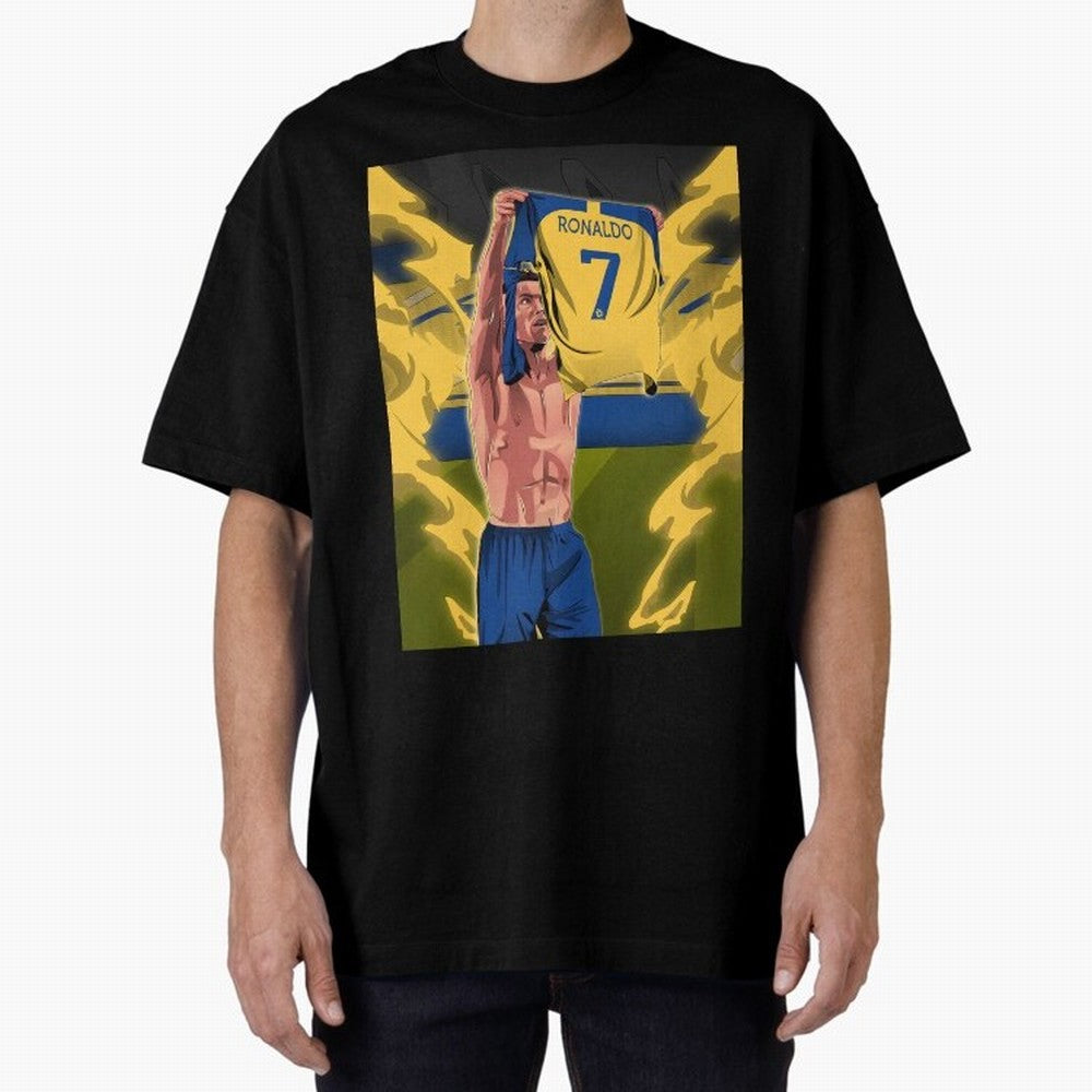 aksi copot kaos selebrasi Oversized T-Shirt Get Ready for FIFA World Cup 2026 for Fans of Haaland and Mbappe and Argentina and Brazil, Bringing Classic Soccer Heritage, Championship Pressure, Fan Loyalty and International Pride; Ideal for
