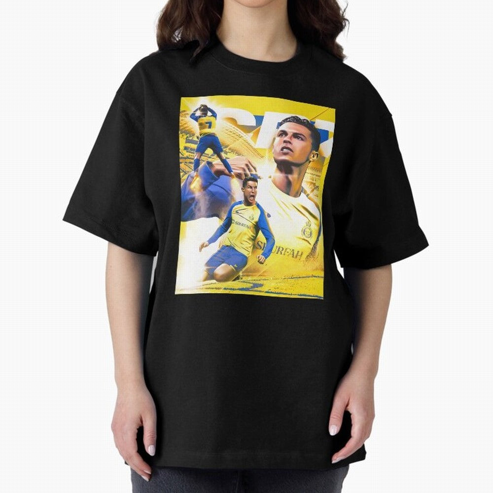 legend footballer yellow Oversized T-Shirt Bring Supporter Culture to FIFA World Cup 2026 Group Stage for Fans of Neymar, Haaland and Cristiano Ronaldo and Argentina and Brazil, Bringing Global Supporter Spirit, Legendary Goals, National Colors and
