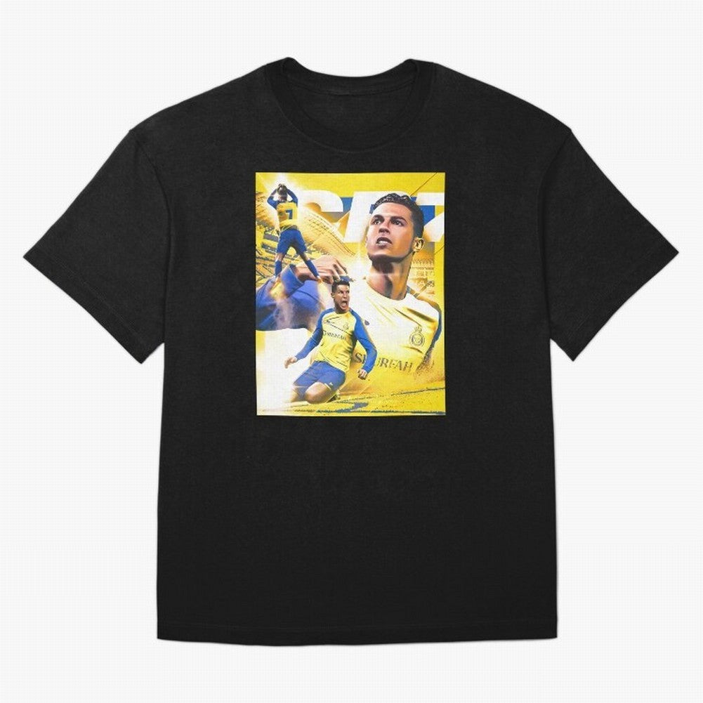 legend footballer yellow Oversized T-Shirt Bring Supporter Culture to FIFA World Cup 2026 Group Stage for Fans of Neymar, Haaland and Cristiano Ronaldo and Argentina and Brazil, Bringing Global Supporter Spirit, Legendary Goals, National Colors and