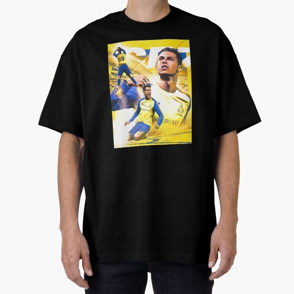 legend footballer yellow Oversized T-Shirt Bring Supporter Culture to FIFA World Cup 2026 Group Stage for Fans of Neymar, Haaland and Cristiano Ronaldo and Argentina and Brazil, Bringing Global Supporter Spirit, Legendary Goals, National Colors and