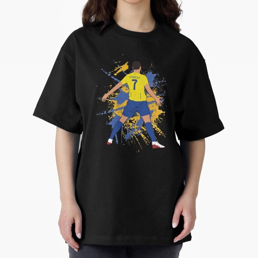 siuu cristiano alnasr football Oversized T-Shirt Capture Global Football Passion for FIFA World Cup 2026 Group Stage, Capturing Neymar, Spain, Champion Mindset, Group Stage Buzz, Knockout Tension and Passionate Fan Culture; Ideal for Fans Who