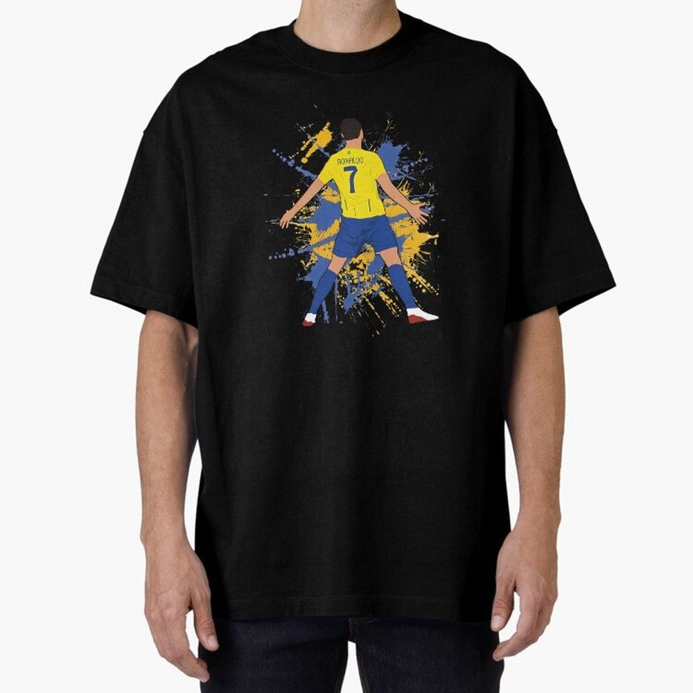 siuu cristiano alnasr football Oversized T-Shirt Capture Global Football Passion for FIFA World Cup 2026 Group Stage, Capturing Neymar, Spain, Champion Mindset, Group Stage Buzz, Knockout Tension and Passionate Fan Culture; Ideal for Fans Who