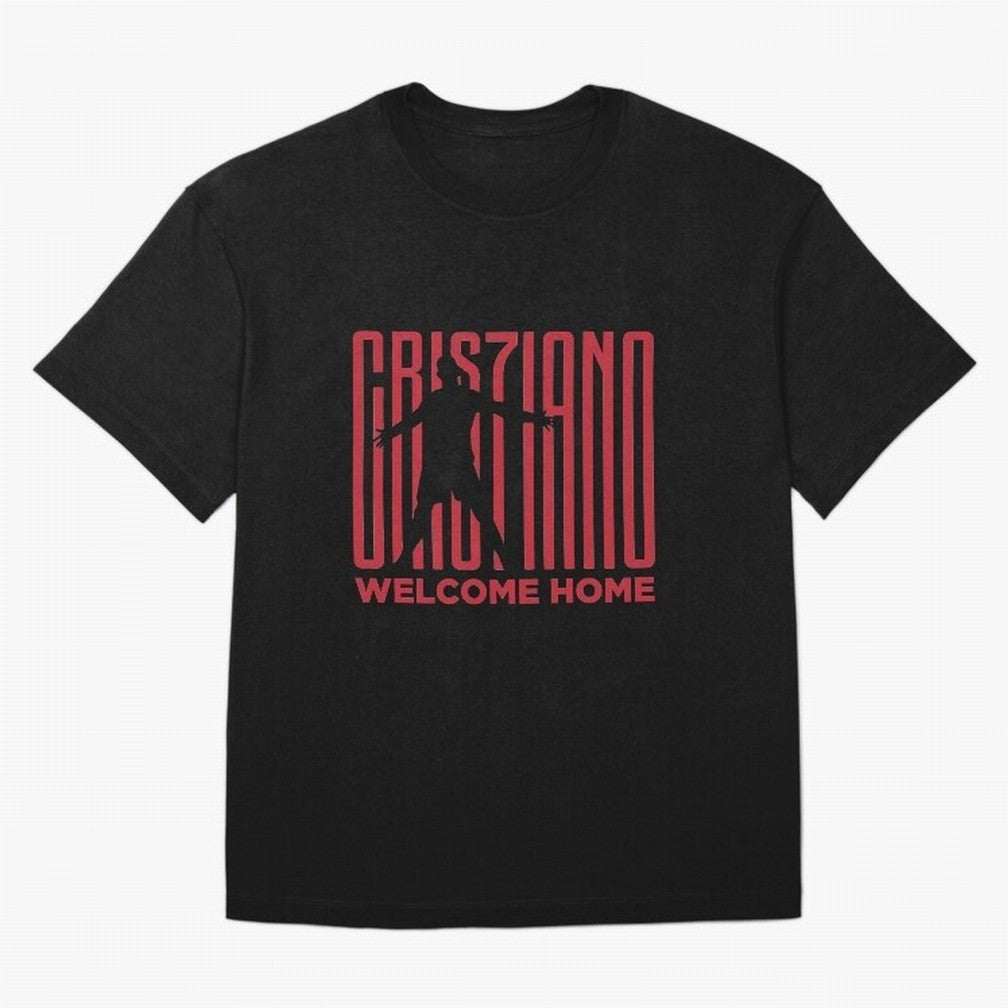 Welcome home Cristiano Ronaldo Oversized T-Shirt Celebrate Golden Goal Energy in FIFA World Cup 2026 for Fans of Haaland and Mbappe and Portugal, Bringing Supporter Pride, Iconic Celebrations, Legendary Names and Global Match Day Energy; Ideal for