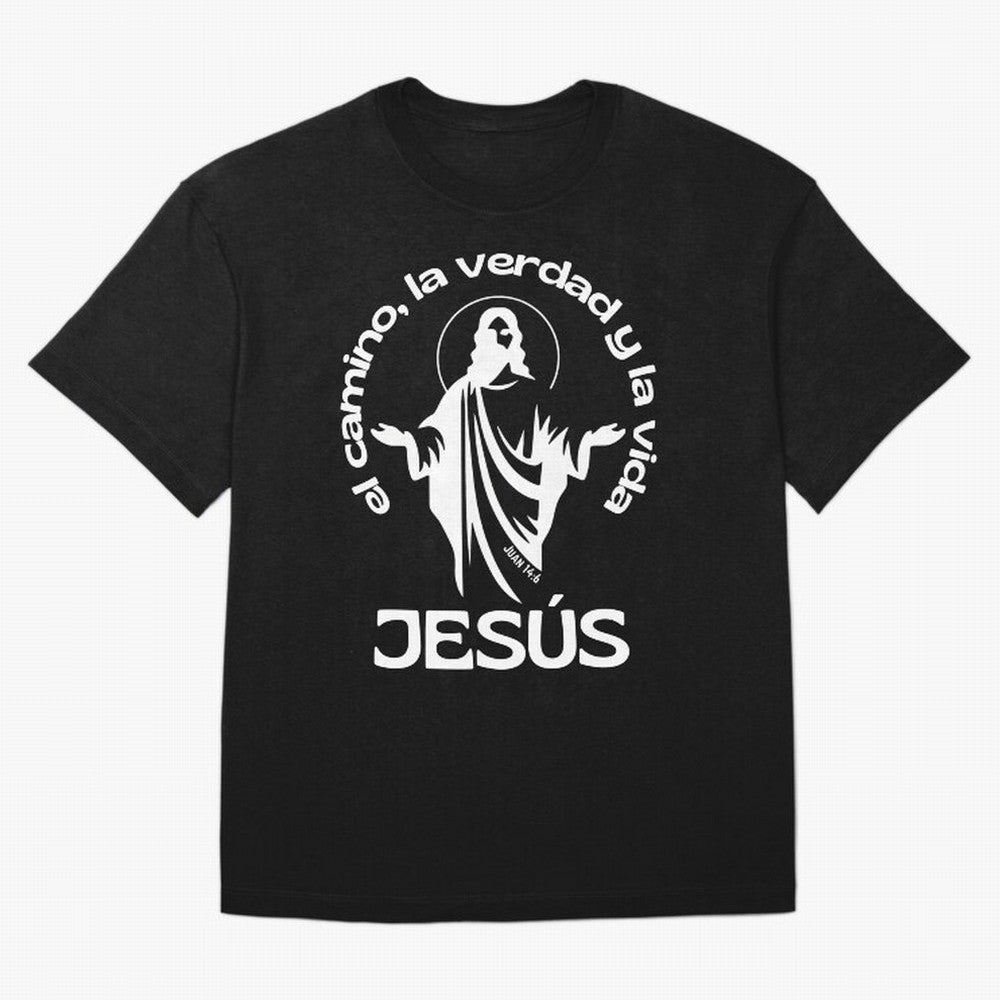 JES¨²S - el camino, la verdad y la vida Oversized T-Shirt Join the Global Buzz around Match Day Hype around FIFA World Cup 2026 USA Canada Mexico, Mbappe, Brazil, Portugal and Argentina, Fan Favorite Moments, National Team Passion, Big Match Drama