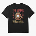 Portugal Soccer 2026 The Brave Nation Vintage Football Fan Design Oversized T-Shirt Bring Bold Fan Energy to FIFA World Cup 2026 for Fans of Mbappe and Neymar and Portugal, Bringing Game Day Rituals, Football Legends, Country Pride and the Road to