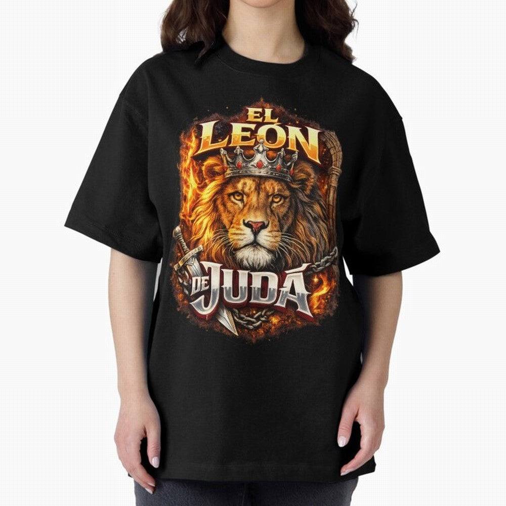 The Lion of Judah Oversized T-Shirt Celebrate Classic Football Spirit in FIFA World Cup 2026 for Fans of Neymar and Spain, Bringing Tournament Hype, Historic Matchups, Family Viewing Parties and Global Sports Pride; Perfect for Supporters Who Want