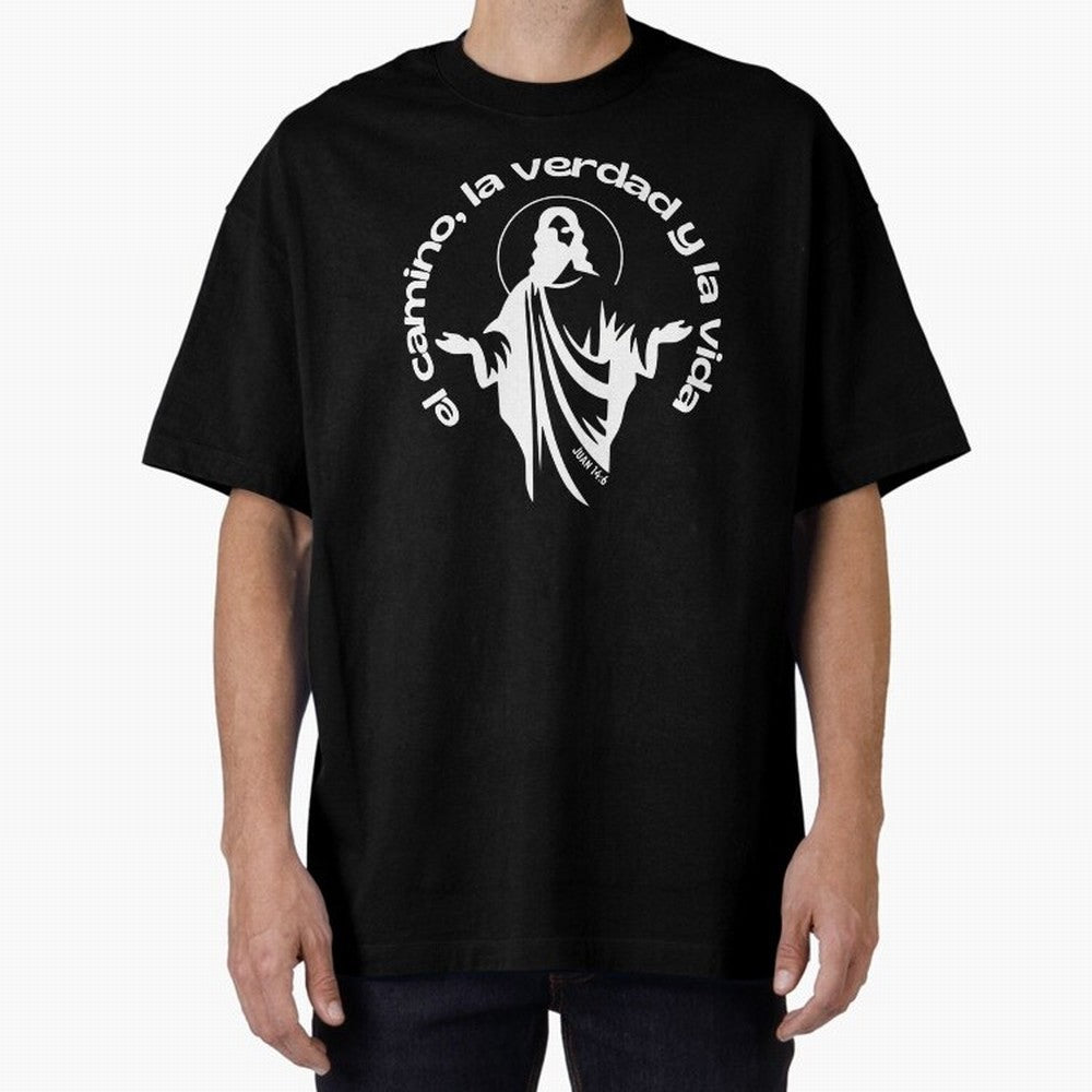 el camino, la verdad y la vida Oversized T-Shirt Unlock FIFA World Cup 2026 Group Stage for Fans of Neymar, Haaland and Cristiano Ronaldo and England and Germany, Bringing Football History, Final Match Energy, Crowd Noise and Once in a Lifetime
