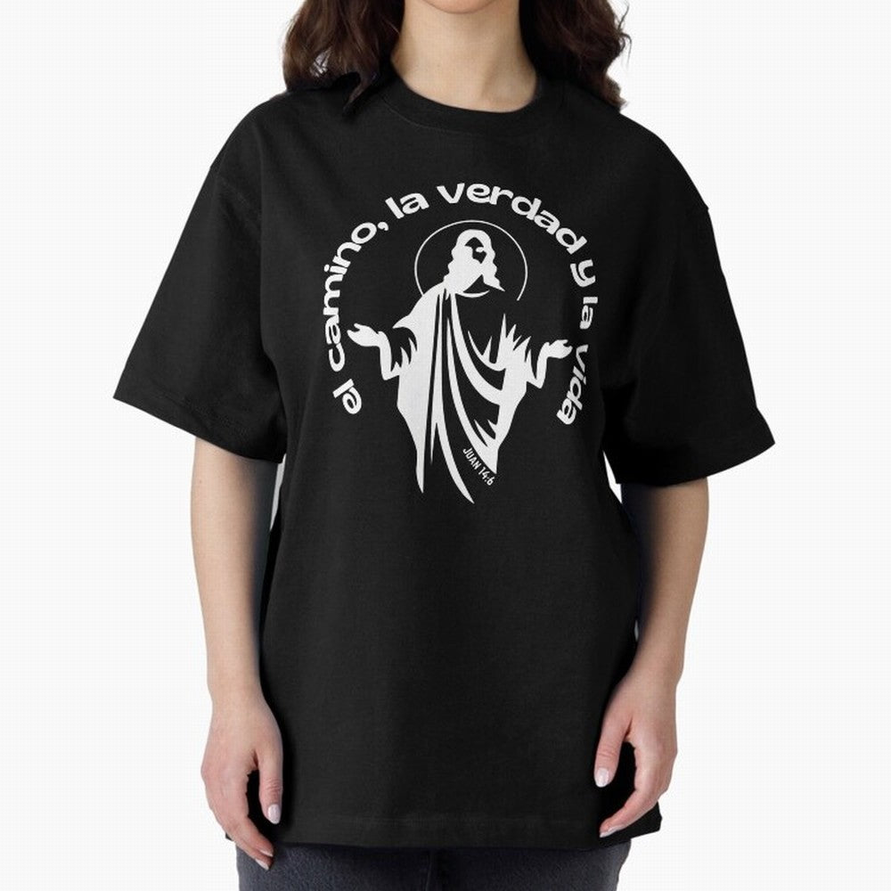 el camino, la verdad y la vida Oversized T-Shirt Unlock FIFA World Cup 2026 Group Stage for Fans of Neymar, Haaland and Cristiano Ronaldo and England and Germany, Bringing Football History, Final Match Energy, Crowd Noise and Once in a Lifetime