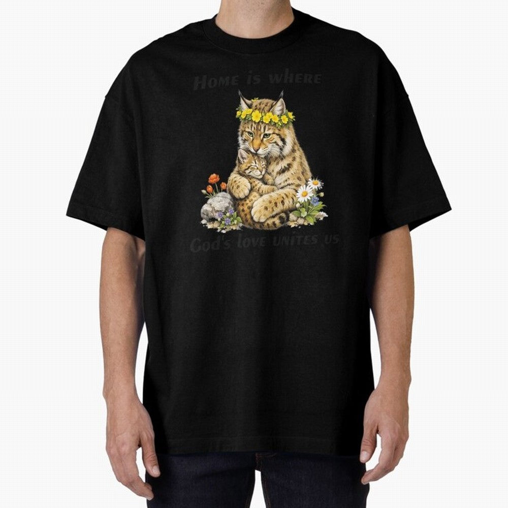 Home Is Where God's Love Unites Us Oversized T-Shirt Show Love for Legendary Goals in FIFA World Cup 2026 Highlighting Neymar, England Energy, Football Festival Excitement, Trophy Ambitions, Country Rivalries and Star Player Buzz; Made for