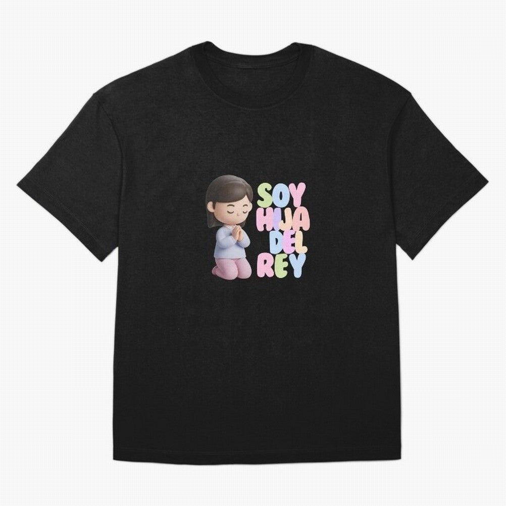 Soy Hija del Rey | Dise?o Cristiano Dulce en Colores Pastel Oversized T-Shirt Bring Retro Soccer Energy to Global Football Passion for FIFA World Cup 2026 Group Stage, Inspired by Mbappe, Spain and Netherlands, Soccer Culture, Superstar Moments,