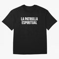 La Patrulla Espiritual, Spanish Faith Quote Gift, Christian Spiritual Humor Graphic Tee for Believers Latinos Oversized T-Shirt Live the Energy of FIFA World Cup 2026 Spirit, with Argentina and Brazil, Messi, CR7 and Mbappe, Sports Nostalgia,