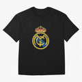 Real Madrid C.F. crest with Cristiano Ronaldo's autograph Oversized T-Shirt Join the Global Buzz around Match Day Hype around FIFA World Cup 2026 Group Stage, Cristiano Ronaldo, Spain, Classic Soccer Heritage, Championship Pressure, Fan Loyalty and