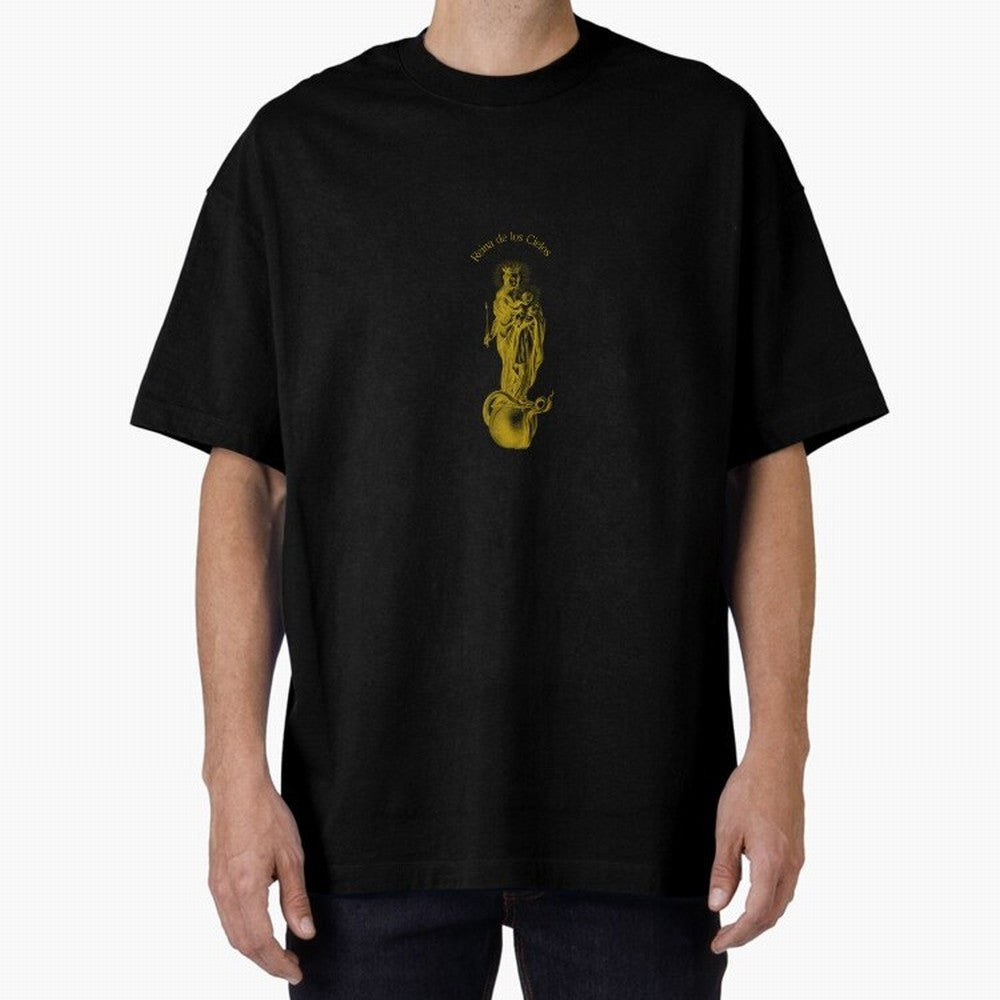 Reina de los Cielos Oversized T-Shirt Honor FIFA World Cup 2026 Group Stage Driven by Messi and Cristiano Ronaldo, England Energy, Retro Football Energy, Iconic Rivalries, Trophy Chase Drama and Stadium Atmosphere; Ideal for Fans Who Follow Messi,