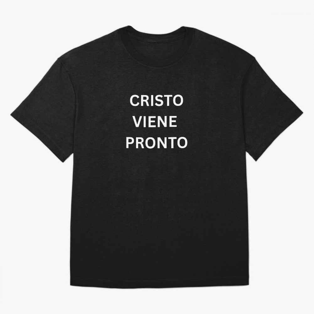 Cristo Viene Pronto T Shirt Oversized T-Shirt Elevate Global Football Passion for FIFA World Cup 2026 USA Canada Mexico, Made for CR7, Argentina, Worldwide Fan Energy, Dramatic Goals, Stadium Lights and Championship Celebrations; Built for