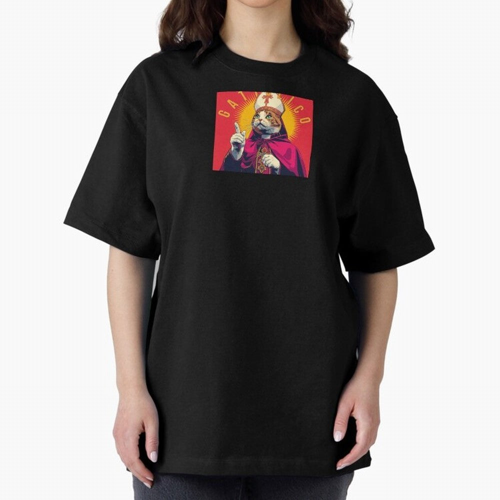 Gattolico Oversized T-Shirt Turn Football Passion into Global Football Passion for FIFA World Cup 2026 USA Canada Mexico, Highlighting Messi, CR7 and Mbappe, Brazil, Portugal and Argentina, Vintage Soccer Flavor, Modern Football Stars, National