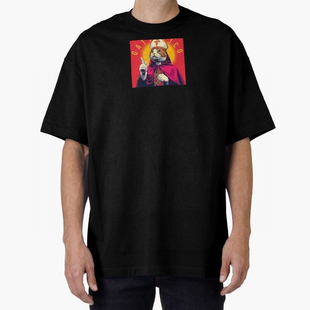 Gattolico Oversized T-Shirt Turn Football Passion into Global Football Passion for FIFA World Cup 2026 USA Canada Mexico, Highlighting Messi, CR7 and Mbappe, Brazil, Portugal and Argentina, Vintage Soccer Flavor, Modern Football Stars, National