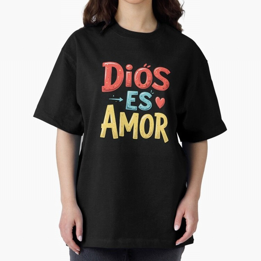 Dios Es Amor T Shirt Oversized T-Shirt Celebrate Golden Goal Energy in the FIFA World Cup 2026 Group Stage Journey through Haaland Highlights, Portugal Pride, Soccer Culture, Superstar Moments, National Team Dreams and Competitive Fire; Ideal for