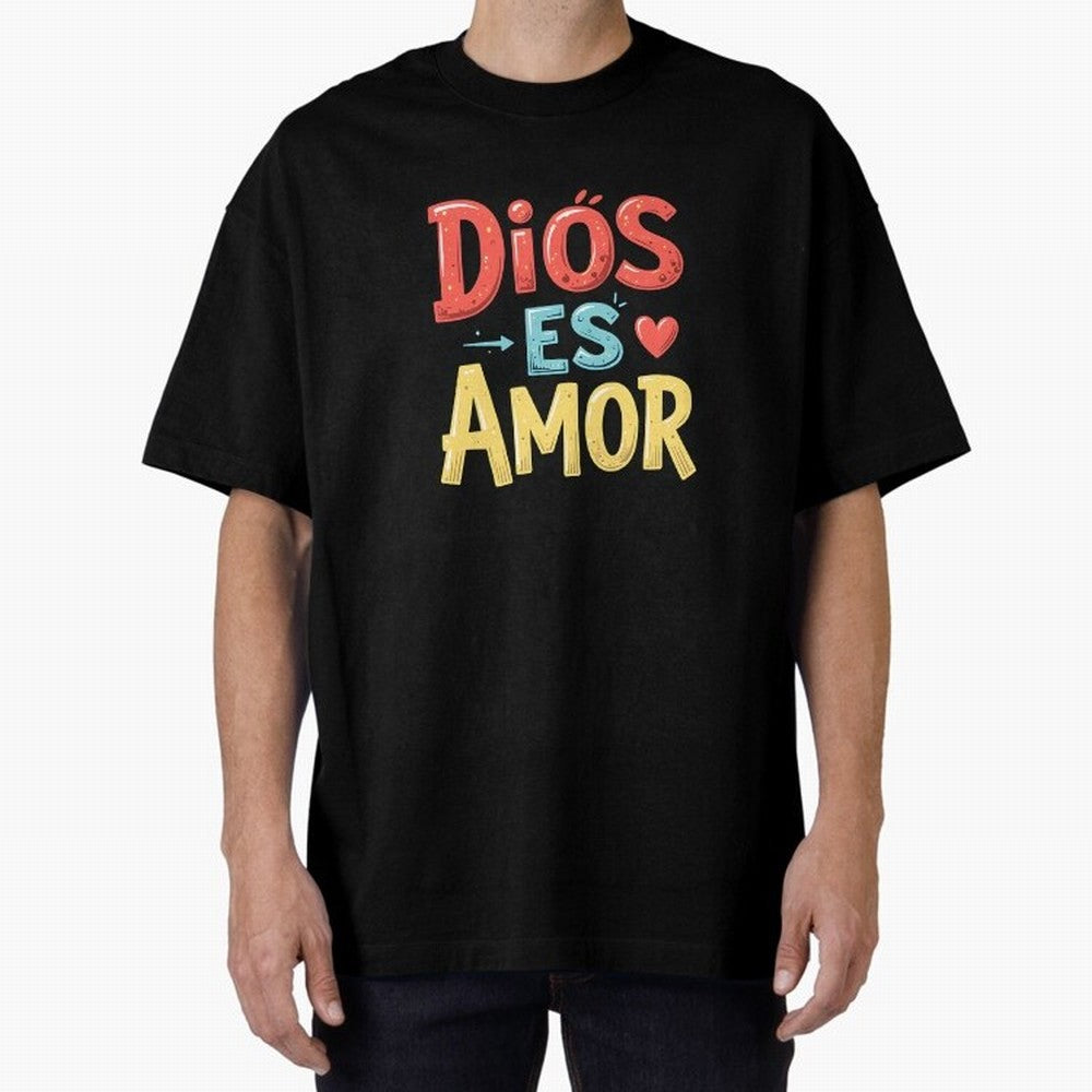 Dios Es Amor T Shirt Oversized T-Shirt Celebrate Golden Goal Energy in the FIFA World Cup 2026 Group Stage Journey through Haaland Highlights, Portugal Pride, Soccer Culture, Superstar Moments, National Team Dreams and Competitive Fire; Ideal for