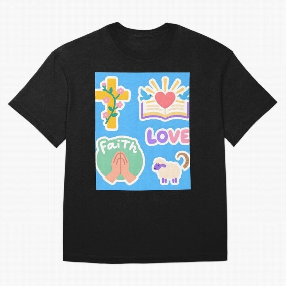 Love Faith T shirt Oversized T-Shirt Live for the Drama of Match Day Hype around FIFA World Cup 2026 Group Stage, Mbappe, Brazil, Champion Mindset, Group Stage Buzz, Knockout Tension and Passionate Fan Culture; Ideal for Fans Who Follow Messi,