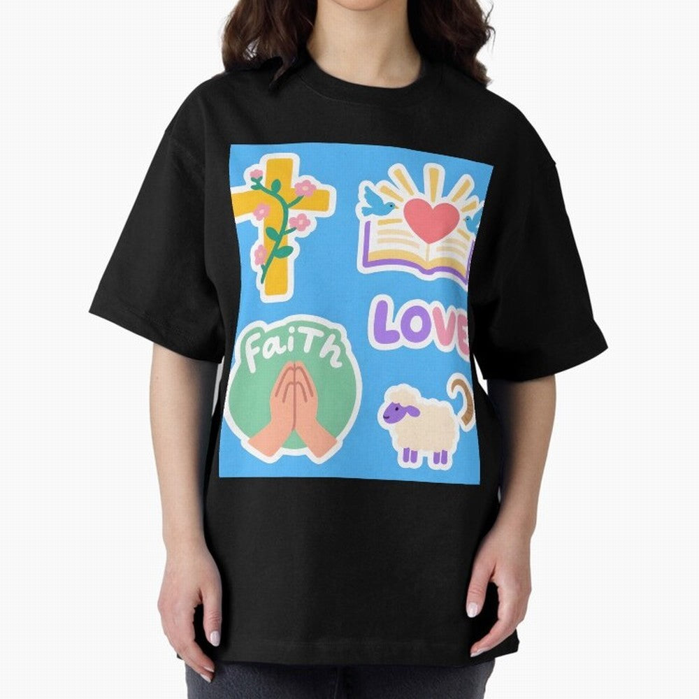 Love Faith T shirt Oversized T-Shirt Live for the Drama of Match Day Hype around FIFA World Cup 2026 Group Stage, Mbappe, Brazil, Champion Mindset, Group Stage Buzz, Knockout Tension and Passionate Fan Culture; Ideal for Fans Who Follow Messi,