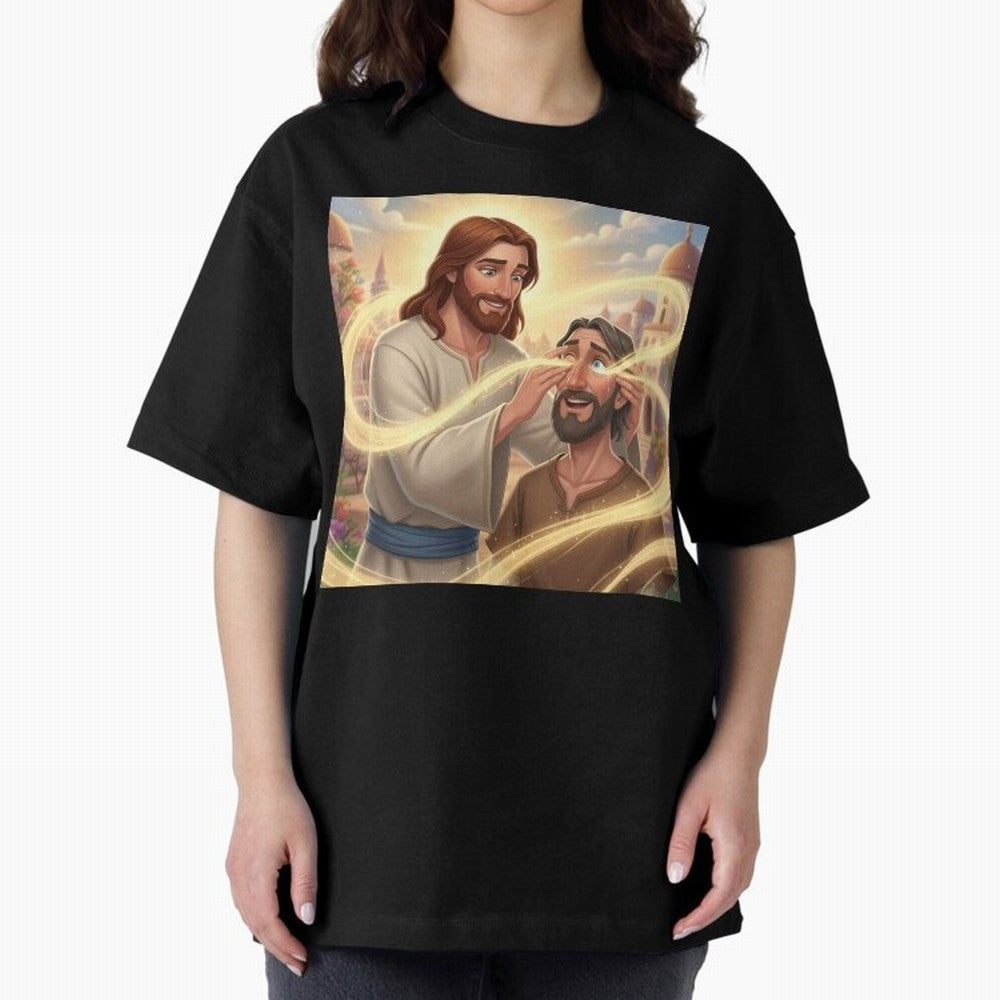 Jesus cure the blind Oversized T-Shirt Make Game Day About the FIFA World Cup 2026 USA Canada Mexico Journey through Neymar Highlights, England and Germany Pride, Soccer Culture, Superstar Moments, National Team Dreams and Competitive Fire; Made