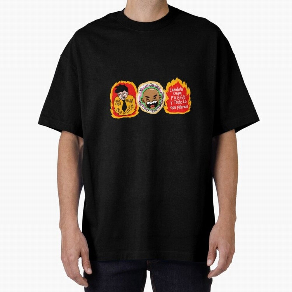 Hay Que Vivir Prendo Yo Siento Que Me Estoy Transformando Candela Chipa Fuego Y Todo Lo Que Prenda Oversized T-Shirt Relive Legendary Nights from Global Football Passion for FIFA World Cup 2026 USA Canada Mexico, Connected to CR7, England, France