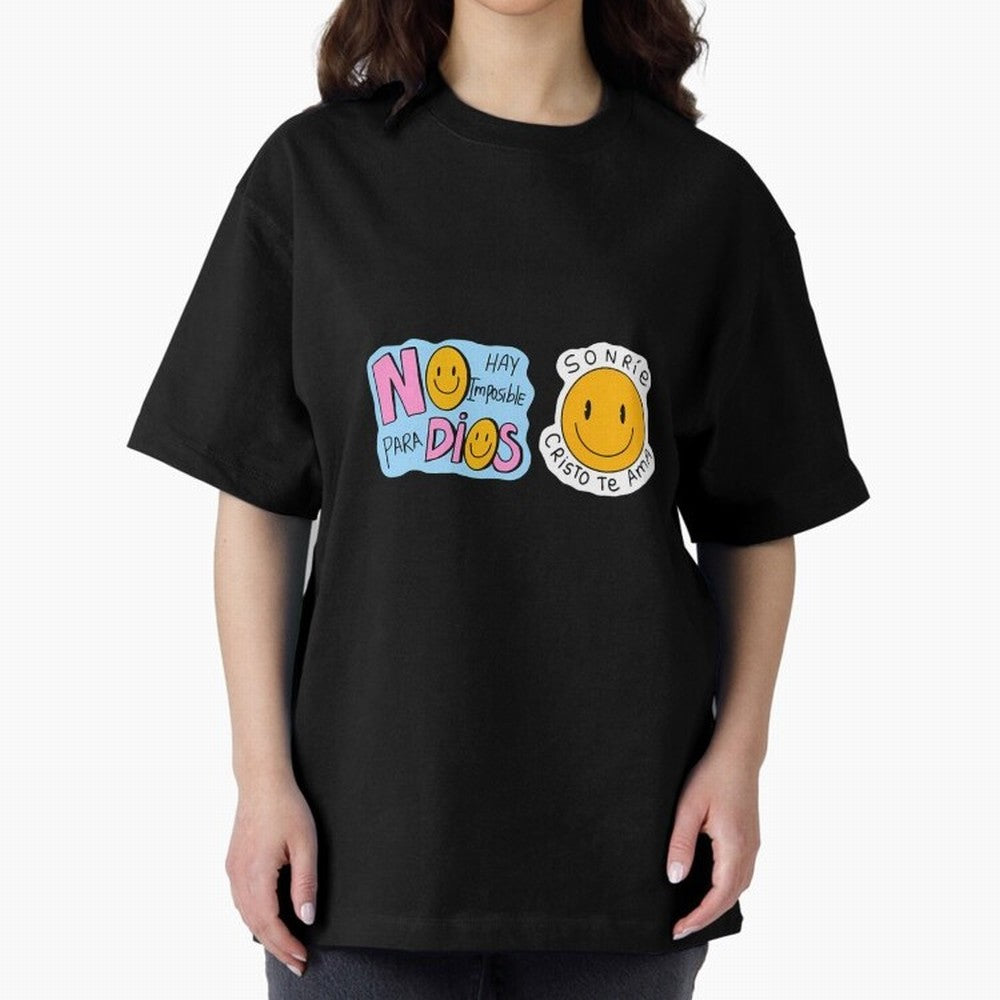 No Hay Imposibles Para Dios Sonrie Cristo Te Ama Oversized T-Shirt Make Every Match About FIFA World Cup 2026 Group Stage Spirit, Highlighting France and Portugal, Cristiano Ronaldo, Fan Favorite Moments, National Team Passion, Big Match Drama and
