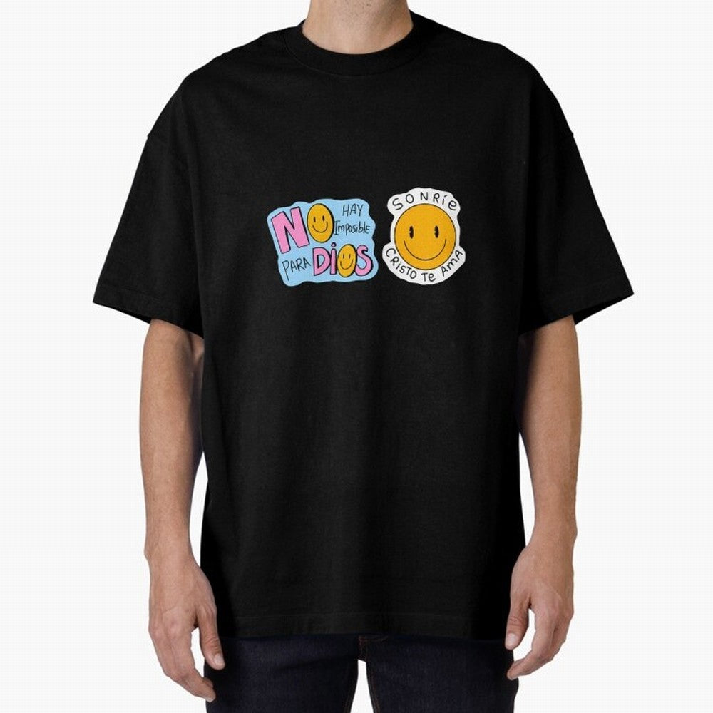 No Hay Imposibles Para Dios Sonrie Cristo Te Ama Oversized T-Shirt Make Every Match About FIFA World Cup 2026 Group Stage Spirit, Highlighting France and Portugal, Cristiano Ronaldo, Fan Favorite Moments, National Team Passion, Big Match Drama and