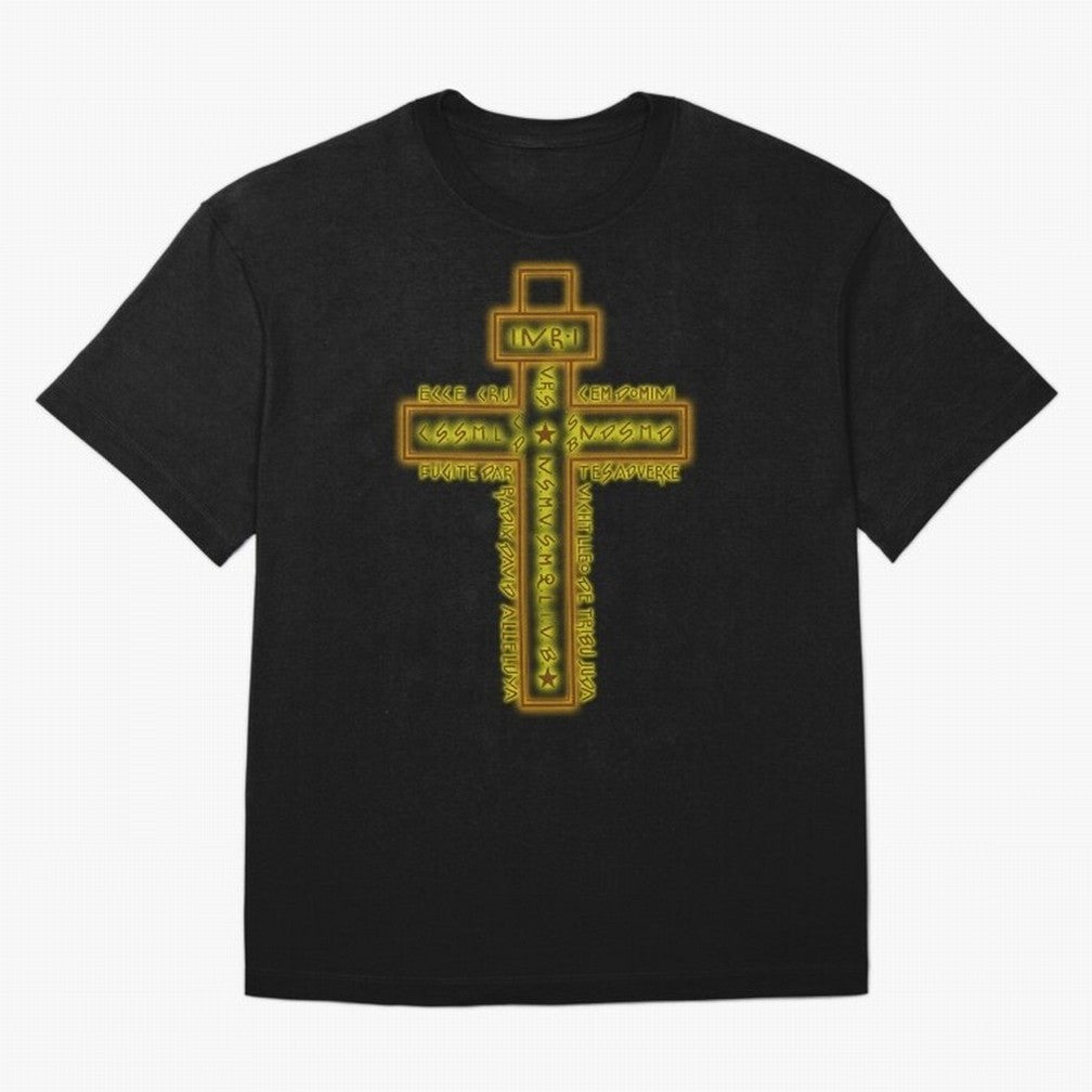Cruz del Santo Padre Benito Color Oversized T-Shirt Honor the Beautiful Game during FIFA World Cup 2026 Group Stage Spirit, Featuring Brazil, Portugal and Argentina, CR7, Global Supporter Spirit, Legendary Goals, National Colors and Tournament