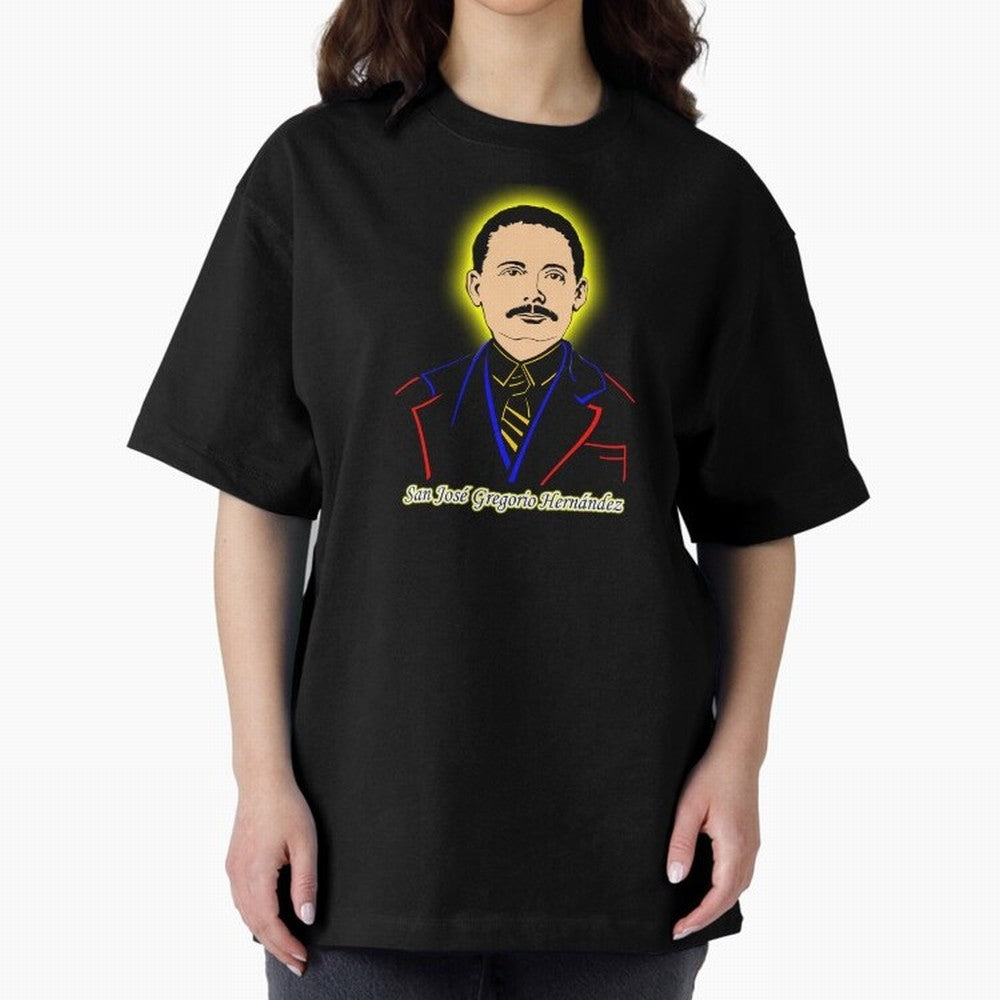 San Jos¨¦ Gregorio Hern¨¢ndez Oversized T-Shirt Fuel Global Football Passion for FIFA World Cup 2026 Group Stage, with Messi and Cristiano Ronaldo, Portugal, Champion Mindset, Group Stage Buzz, Knockout Tension and Passionate Fan Culture; Ideal for