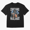 Cristiano Haalando Lightning Poster For Football Fans and Gift For Sports Lovers Oversized T-Shirt Remember Iconic Moments from FIFA World Cup 2026 for Fans of Neymar, Haaland and Cristiano Ronaldo and Germany, Bringing Football Passion, Legendary