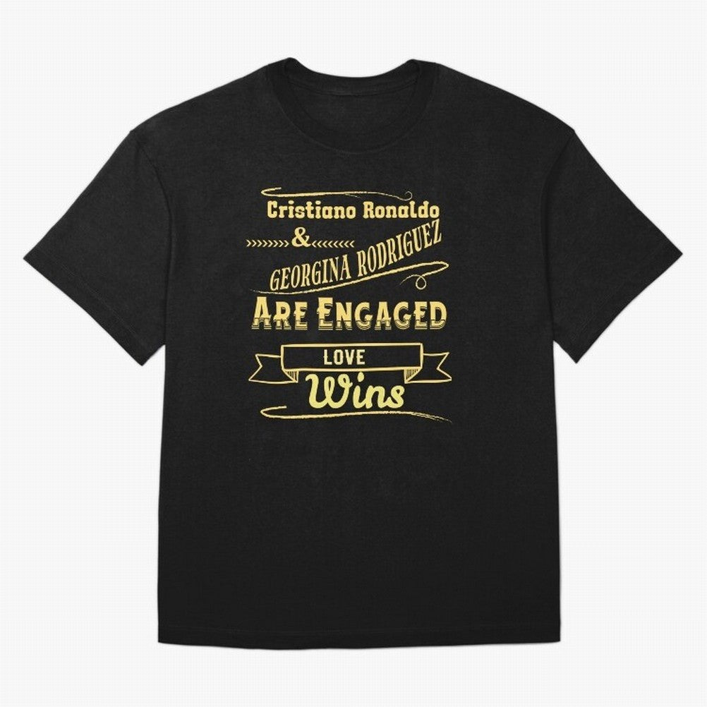 Cristiano & Georgina Engagement ¨C True Love Story Oversized T-Shirt Show Support during Global Football Passion for FIFA World Cup 2026, Featuring Messi, CR7 and Mbappe, Argentina and Brazil, Game Day Rituals, Football Legends, Country Pride and
