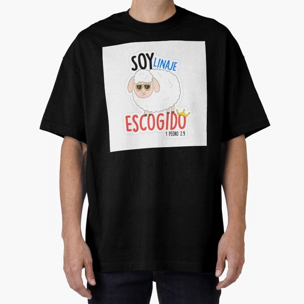 Soy Linaje Escogido - Sticker Cristiano Oversized T-Shirt Discover FIFA World Cup 2026 USA Canada Mexico Spirit, Inspired by France and Portugal, Neymar, Haaland and Cristiano Ronaldo, Football Festival Excitement, Trophy Ambitions, Country