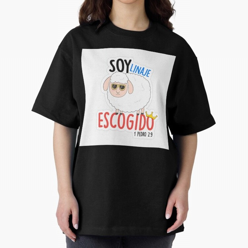 Soy Linaje Escogido - Sticker Cristiano Oversized T-Shirt Discover FIFA World Cup 2026 USA Canada Mexico Spirit, Inspired by France and Portugal, Neymar, Haaland and Cristiano Ronaldo, Football Festival Excitement, Trophy Ambitions, Country