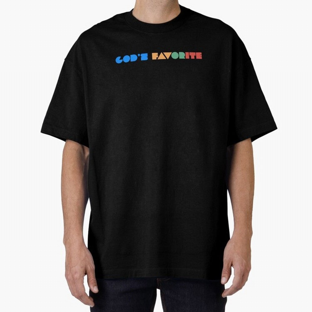 God's Favorite Oversized T-Shirt Fuel the Hype around Match Day Hype around FIFA World Cup 2026 USA Canada Mexico, Messi, Neymar and Mbappe, Spain, Global Supporter Spirit, Legendary Goals, National Colors and Tournament Celebration; Created for